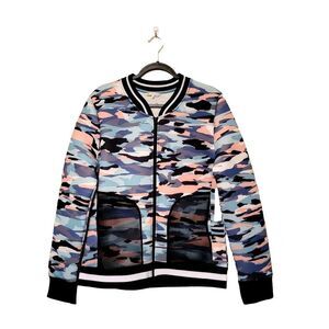 C & C California Womens Camo Jacket XL Plus Size Full  Zip jacket New